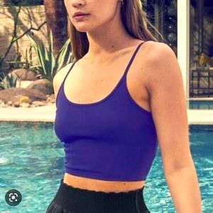 Athleta Karma twist back crop cami